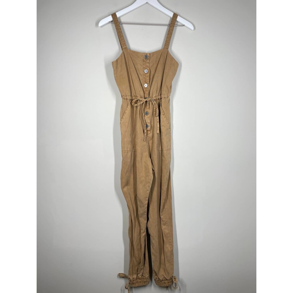 ALICE + OLIVIA Tiana Button Front Patch Pocket Jumpsuit 0 - Picture 4 of 13